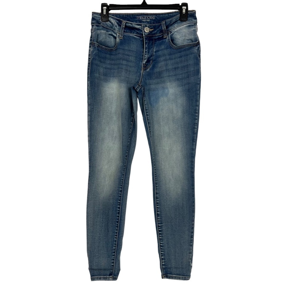 MAURICES Women’s Blue Jeans Sz Small (4-6) Mid-Rise Light Wash Stretch Pockets